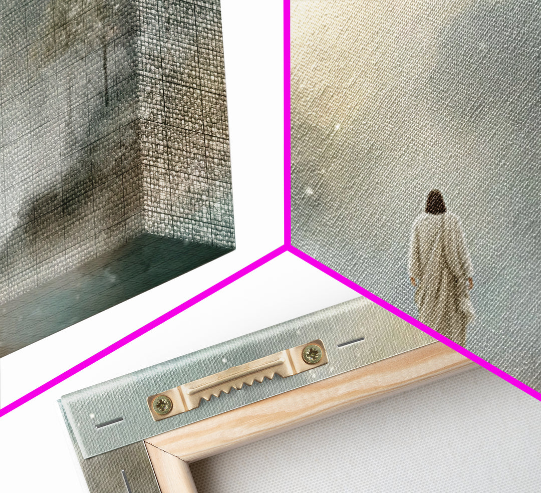 Sacred Horizon, Framed Canvas Print, Jesus Art Print, Christian Wall Art, Modern Christian Art, Christian Christmas Art, Christian Art Canv