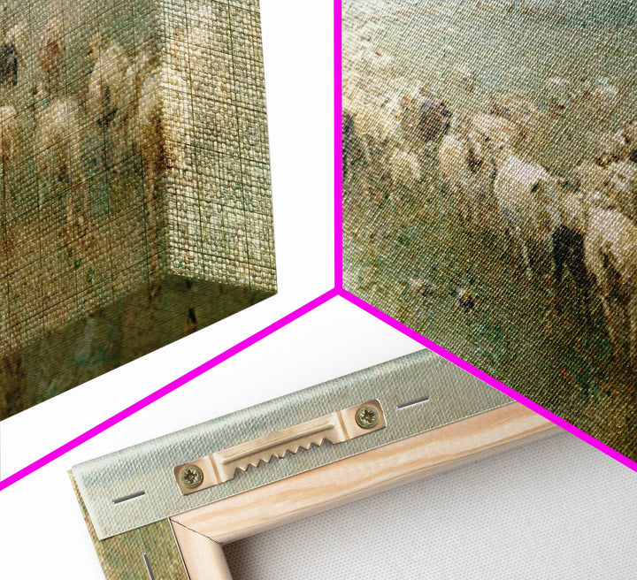 Shepherd’s Path – Framed Canvas Print – Christian Art – Christian Painting – Christian Wall Art – Subtle Christian Art – Christian Art Canv