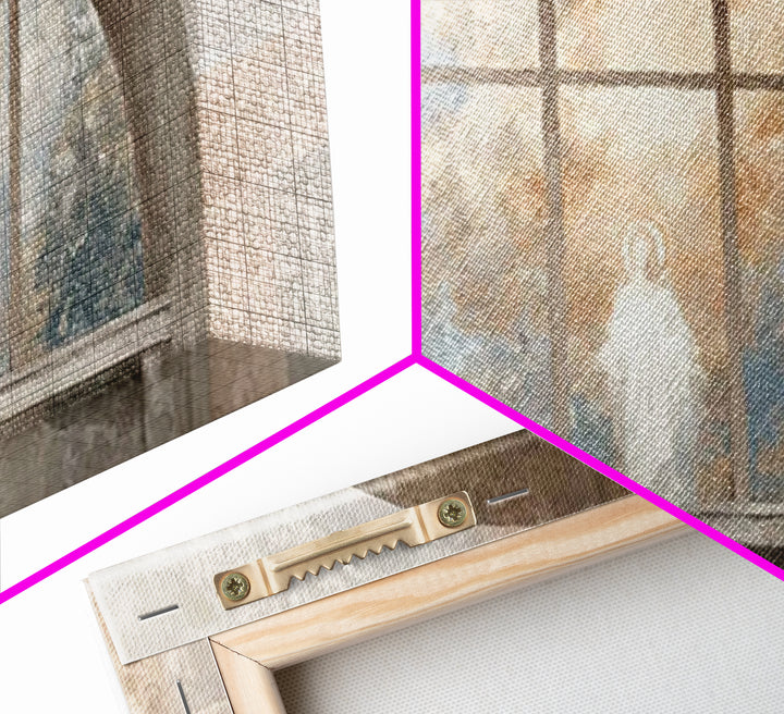 Radiant Window – Framed Canvas Print – Christian Wall Art – Christian Art Print – Subtle Christian Art – Christian Art Canvas – Christian D