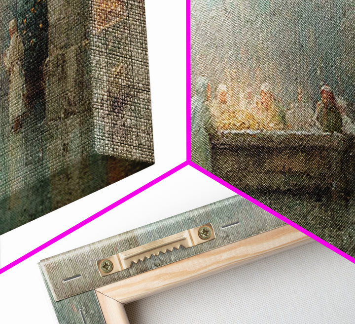 Silent Bethlehem | Framed Canvas Print | Christian Wall Art | Christian Art Canvas | Jesus Painting | Christmas Art | Christian Decor