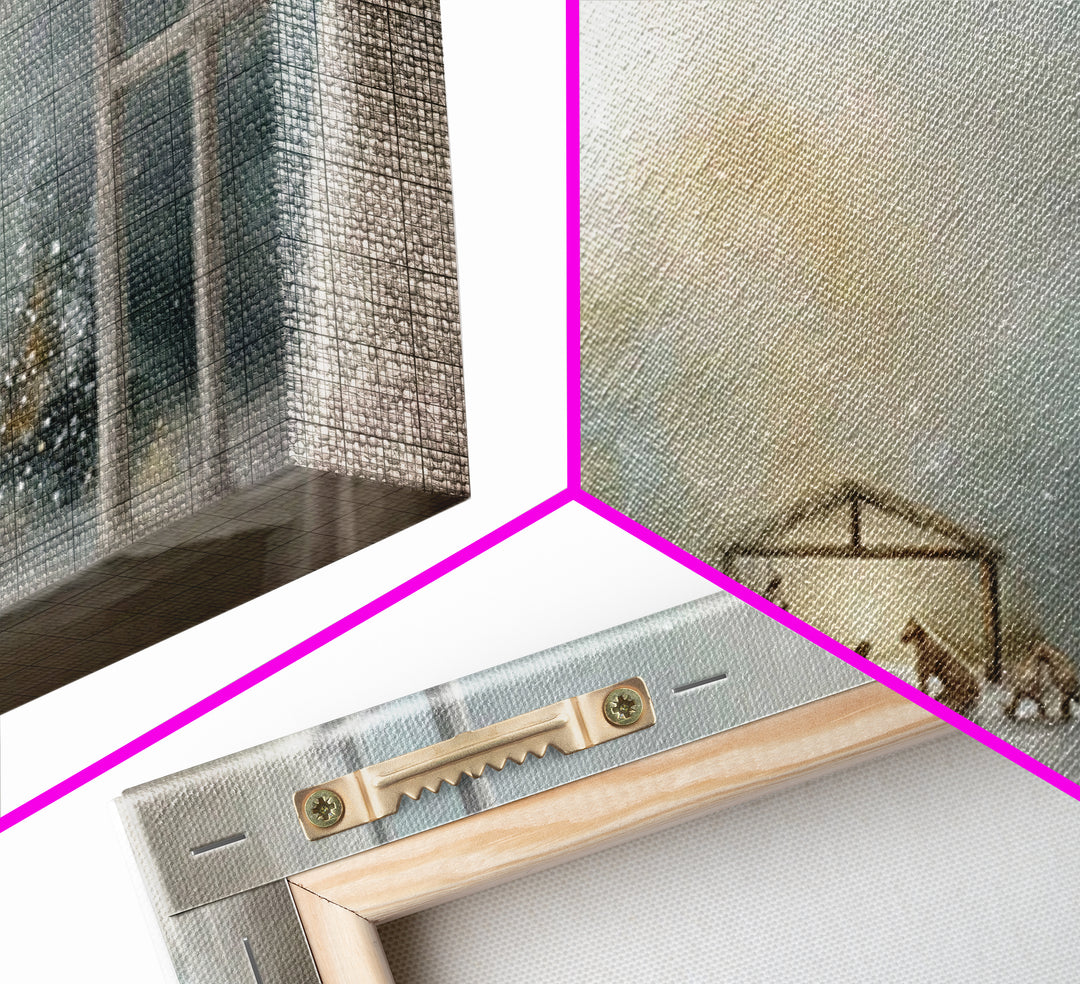 Holy Window Light | Framed Canvas Print | Christmas Art | Christian Art Canvas | Christian Wall Art | Christian Decor | Jesus Painting