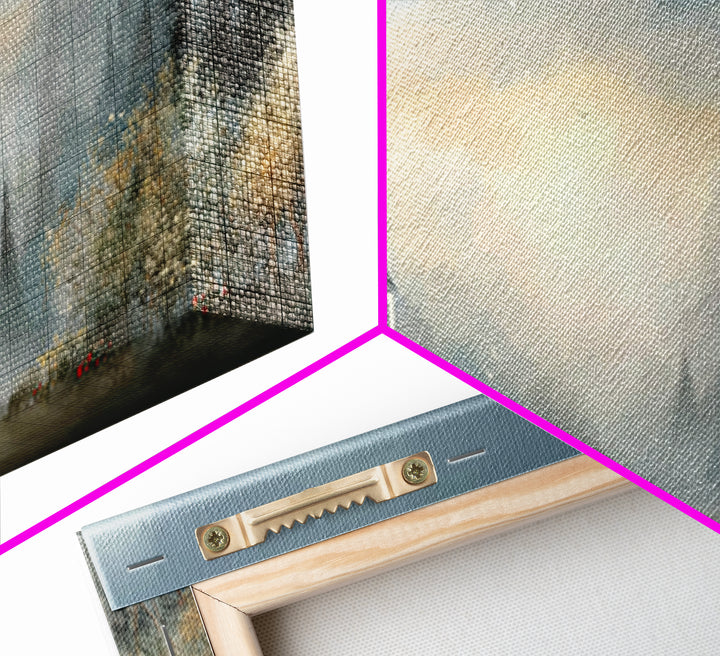 Dawn Chapel Peace – Framed Canvas Print – Christian Art – Christian Wall Art – Christian Art Canvas – Christian Gift – Christian Painting