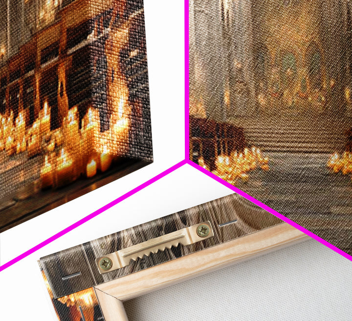 Cathedral Glow – Framed Canvas Print – Christian Wall Art – Christian Art Canvas – Christian Gift – Christmas Art – Christian Art Work – Mo