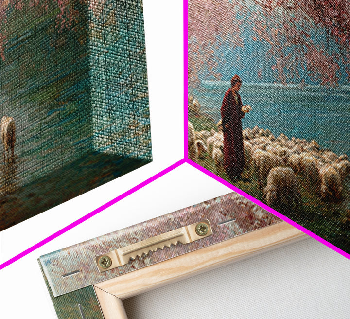 Blossom Gathering – Framed Canvas Print – Christian Art Print – Christian Wall Art – Framed Christian Art – Jesus Painting – Christian Chri