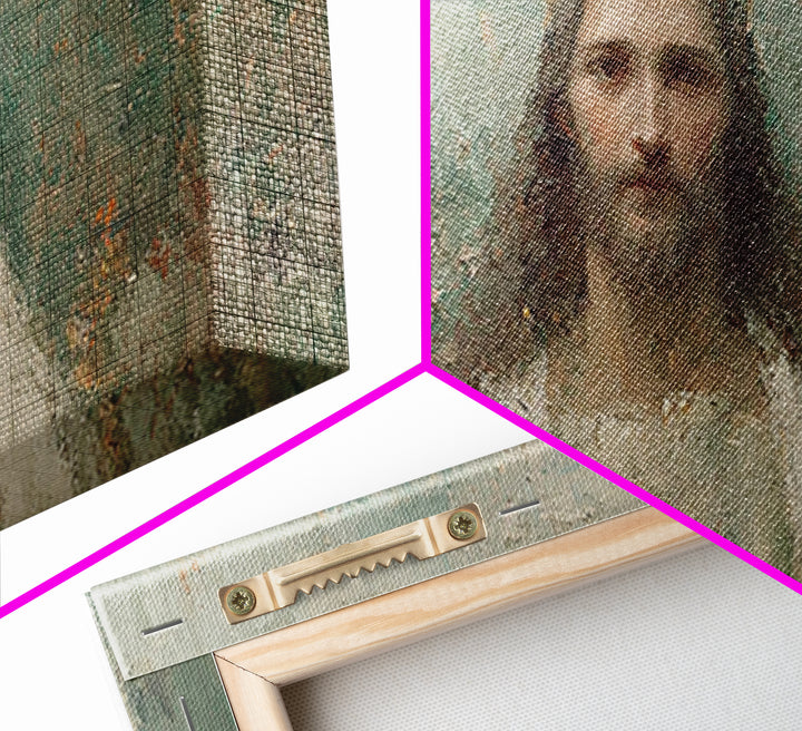Eternal King – Framed Canvas Print – Vintage Christian Art – Christian Art Canvas – Jesus Painting – Christian Wall Art – Christian Christm