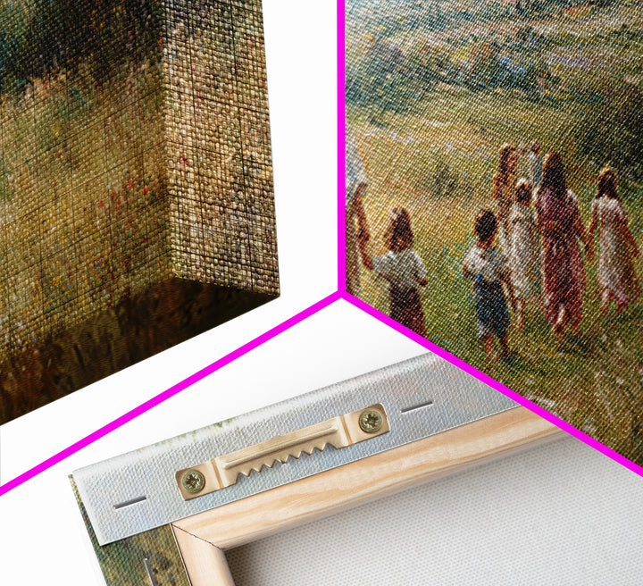 Shepherd’s Path Light – Framed Canvas Print – Jesus Painting – Christian Art Canvas – Christian Wall Art – Christian Art – Christian Gift I