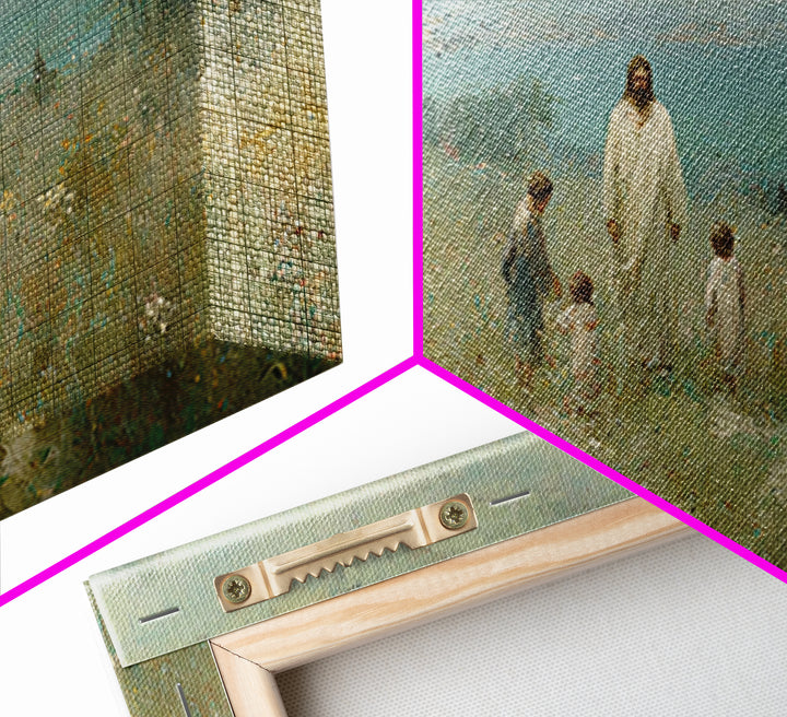 Fields Of Mercy – Framed Canvas Print – Christian Wall Art – Jesus Painting – Christian Art Canvas – Vintage Christian Art – Christian Chri