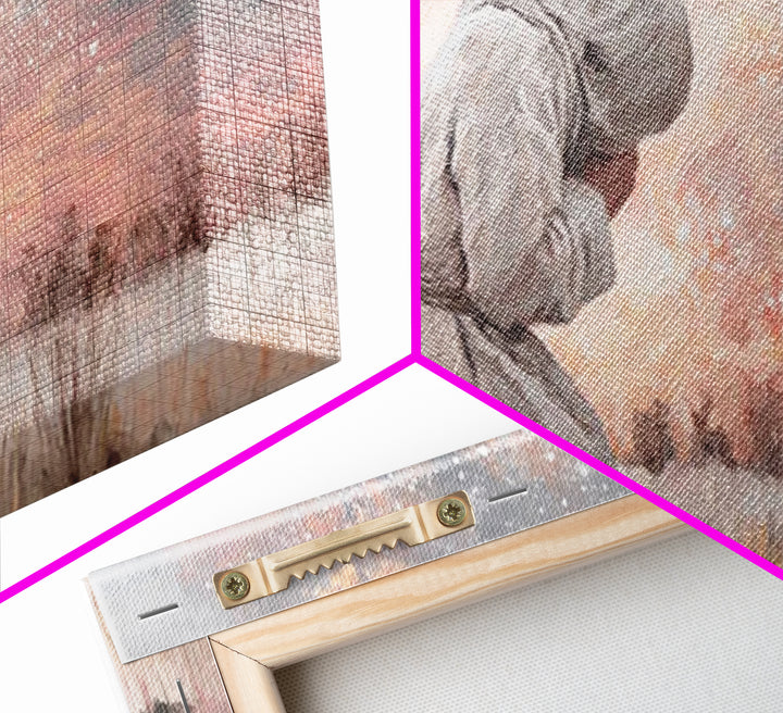 Dawn Of Shepherds, Framed Canvas Print, Christian Art Canvas, Christian Wall Art, Jesus Painting, Christmas Art, Christian Christmas Decor,