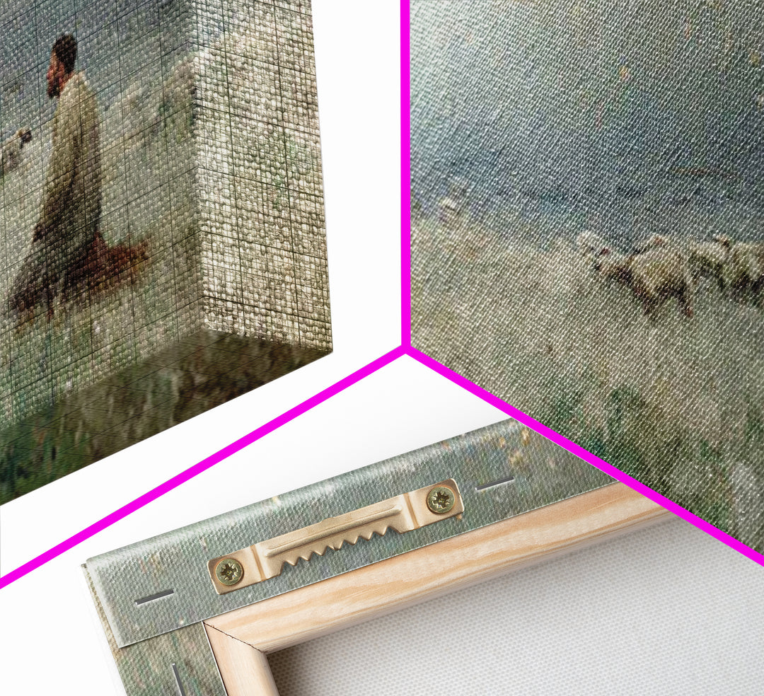 Bethlehem Silence – Framed Canvas Print – Christian Art Canvas – Christian Wall Art – Christmas Art – Jesus Painting – Christian Christmas