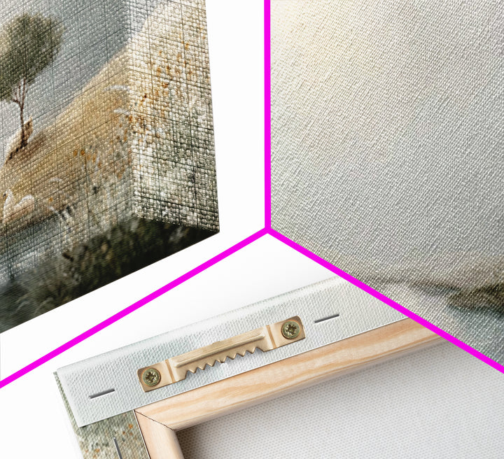 River Of Hope | Framed Canvas Print | Christian Wall Art | Christian Art Canvas | Christian Christmas Art | Jesus Painting | Christmas Art