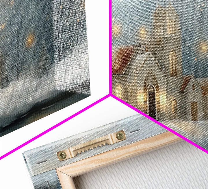 Cathedral Of Light – Framed Canvas Print – Christian Art Canvas – Modern Christian Art – Christmas Wall Art – Christian Gift – Christian De