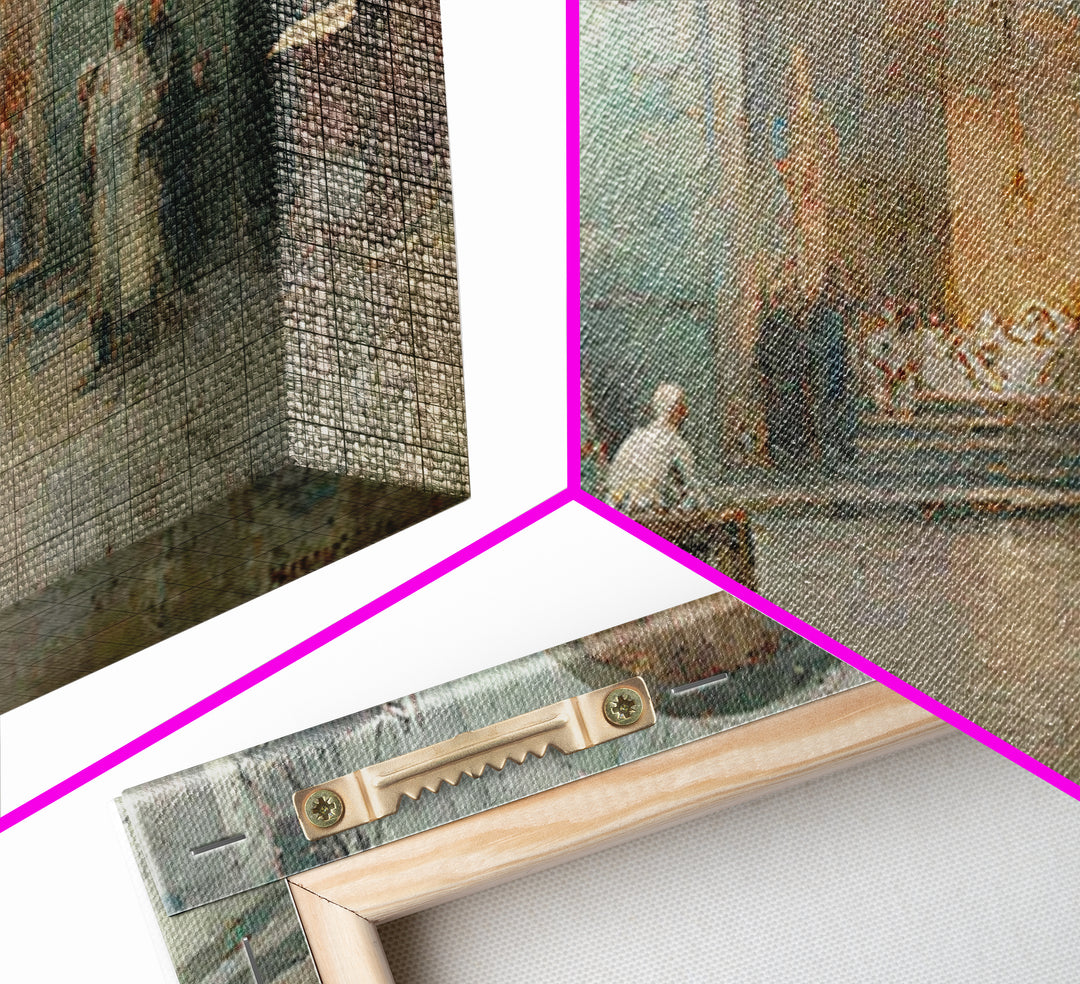 Chapel Nativity – Framed Canvas Print – Christian Art Canvas – Christian Wall Art – Vintage Christian Art – Christian Christmas Art – Chris