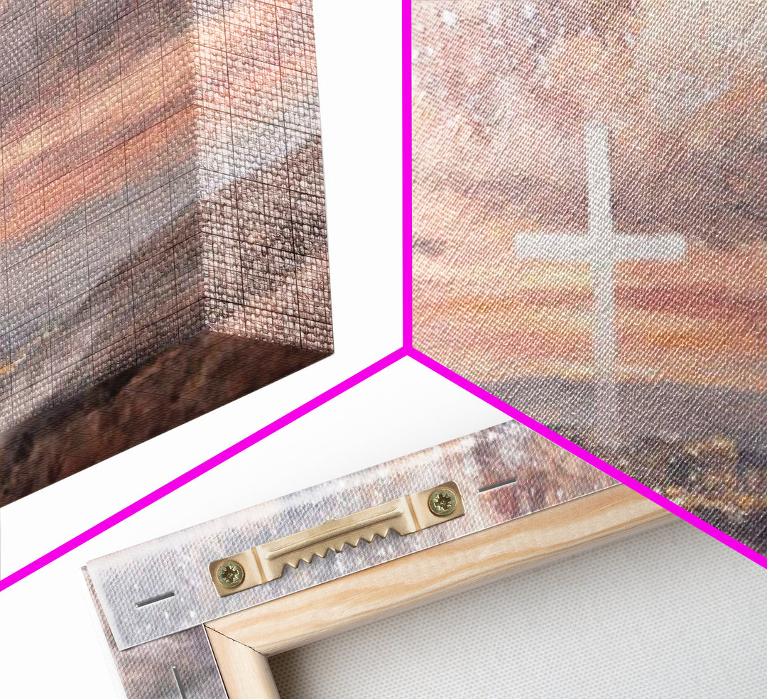 Heavenly Dawn – Framed Canvas Print – Christian Wall Art – Christian Art Canvas – Jesus Painting – Christian Christmas Art – Christian Deco