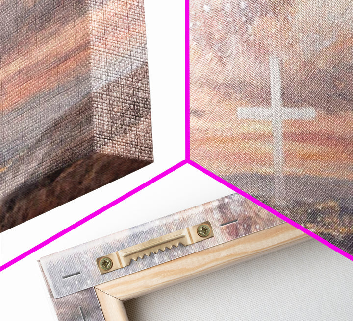 Heavenly Dawn – Framed Canvas Print – Christian Wall Art – Christian Art Canvas – Jesus Painting – Christian Christmas Art – Christian Deco