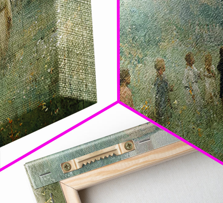 Gentle Meadow Walk, Framed Canvas Print, Christian Art Print, Vintage Christian Art, Jesus Painting, Christian Wall Art, Christian Gift Ide