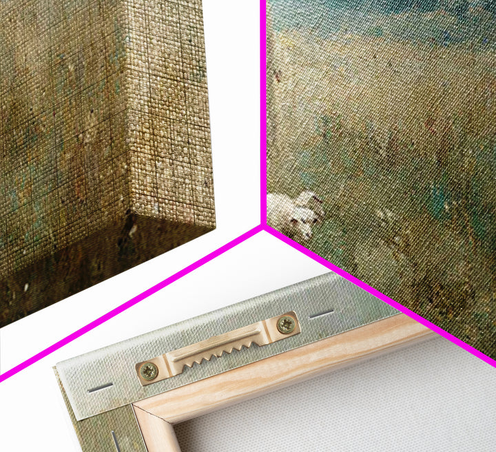 Field Of Grace – Framed Canvas Print – Christian Art Canvas – Jesus Painting – Large Christian Art – Christian Wall Art – Vintage Christian