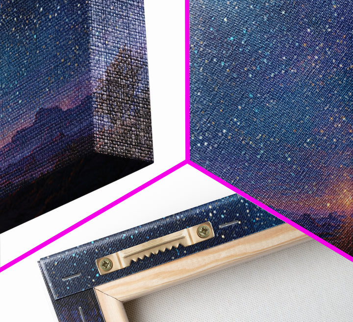 Star Of Promise | Framed Canvas Print | Christian Art Print | Christmas Art | Christian Wall Art | Christian Christmas Decor | Jesus Painti