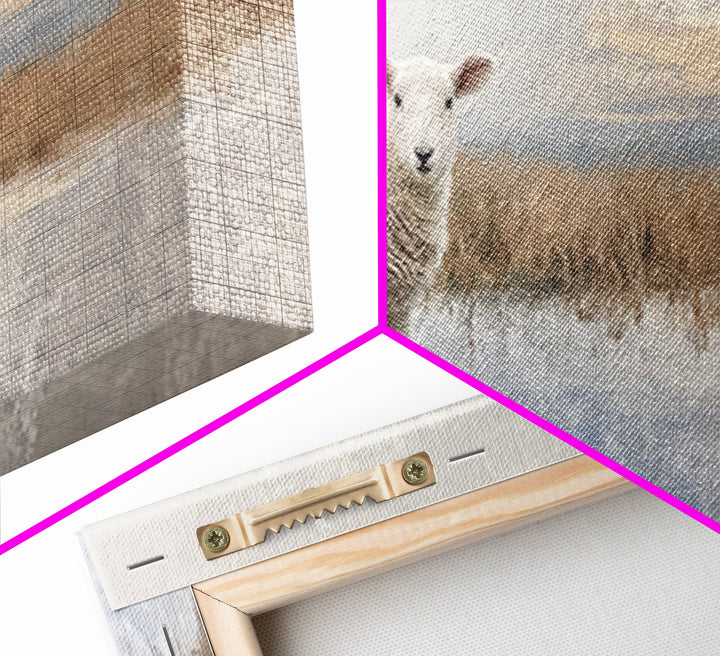 Lamb Of Dawn – Framed Canvas Print – Christian Wall Art – Christian Art Print – Jesus Christmas Art – Christian Gift Ideas – Christmas Wall
