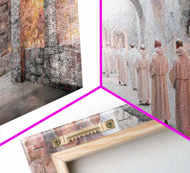 Processional Light, Framed Canvas Print, Christian Wall Art, Christian Art Canvas, Modern Christian Painting, Christian Art Work, Christian