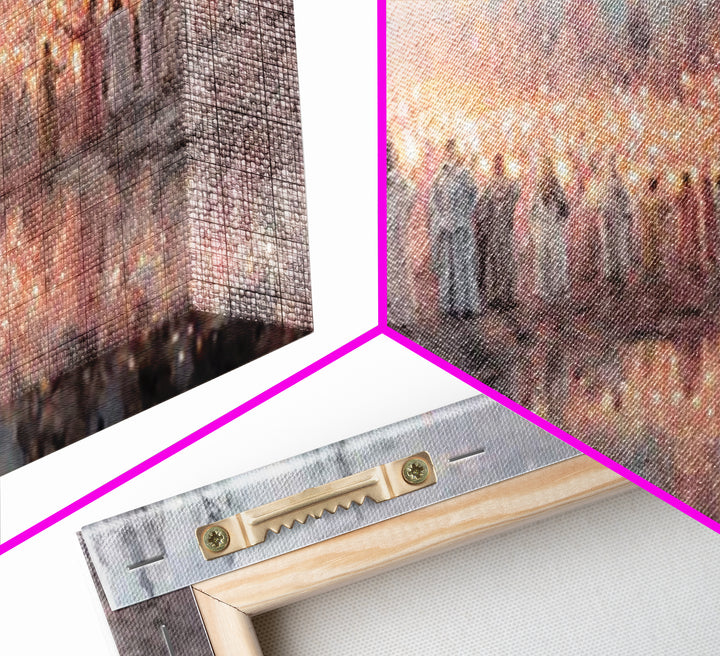 Radiant Multitude – Framed Canvas Print – Christian Art Canvas – Christian Christmas Art – Christmas Art Prints – Christian Wall Art – Mode