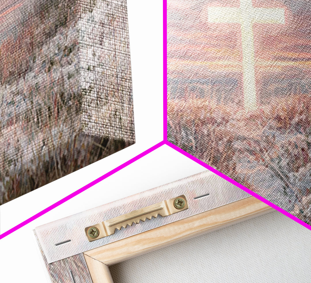 Radiant Dawn – Framed Canvas Print – Christian Christmas Art – Christian Wall Art – Christian Art Print – Modern Christian Painting