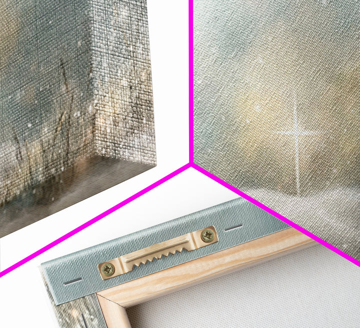 Star Of Peace – Framed Canvas Print – Christian Art Canvas – Christmas Wall Art – Subtle Christian Art – Framed Christmas Art
