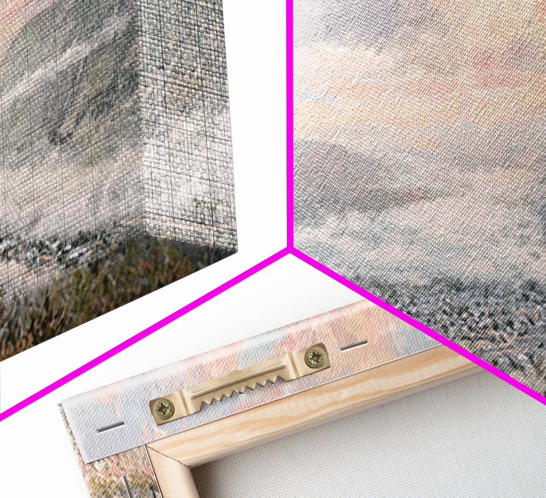Valley Bells – Framed Canvas Print – Christian Decor – Christmas Wall Art – Christian Art Canvas – Moody Christmas Art
