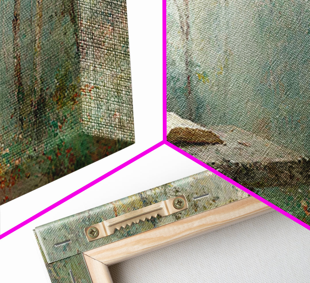 Woodland Testament - Framed Canvas Print - Christian Wall Art - Vintage Christian Art - Christian Art Canvas - Christian Painting - Christi