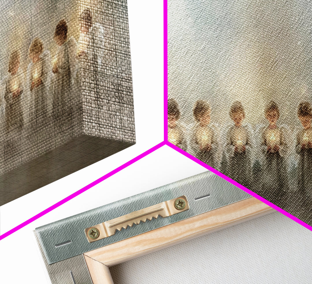 Angel Chorus - Framed Canvas Print - Christian Wall Art - Christian Art Canvas - Christmas Art - Christian Christmas Art - Christian Christ
