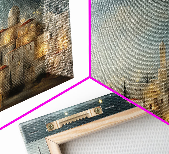 City of Light – Framed Canvas Print – Christian Wall Art – Christian Art Canvas – Christmas Art Work – Christian Christmas Decor – Christia