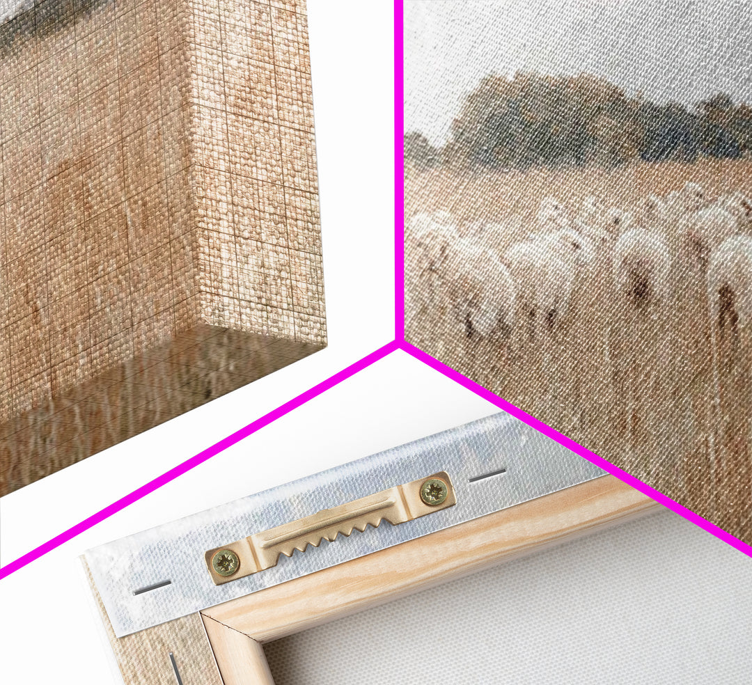 Shepherd’s Calling – Framed Canvas Print – Christian Art Work – Christian Wall Art – Large Christian Painting – Christian Art Canvas – Chri