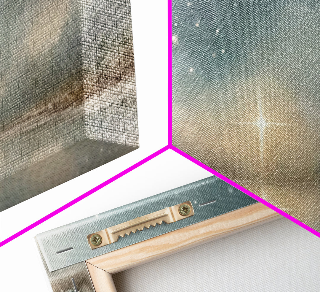 Heavenly Star Rise | Framed Canvas Print | Christian Art Canvas | Christmas Art | Christian Wall Art | Modern Christian Art | Christian Chr