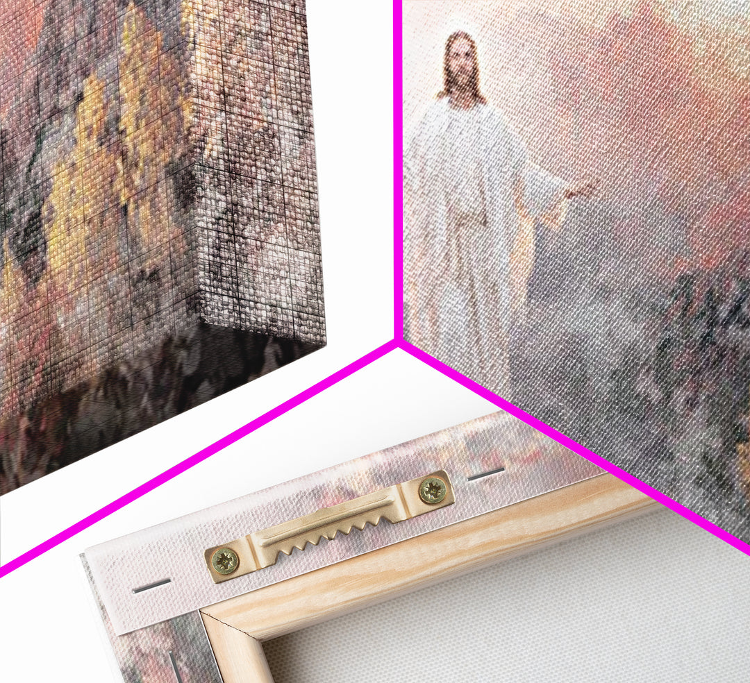 Radiant Summit Joy | Framed Canvas Print | Christian Art | Jesus Painting | Christian Wall Art | Christian Art Canvas | Christian Gift Idea