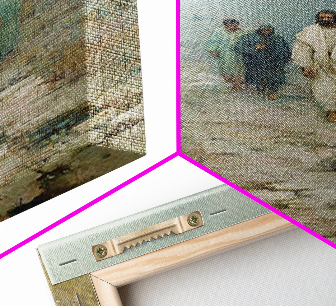 Path Of Discipleship | Framed Canvas Print | Christian Art Canvas | Jesus Painting | Vintage Christian Art | Christian Wall Art | Christian