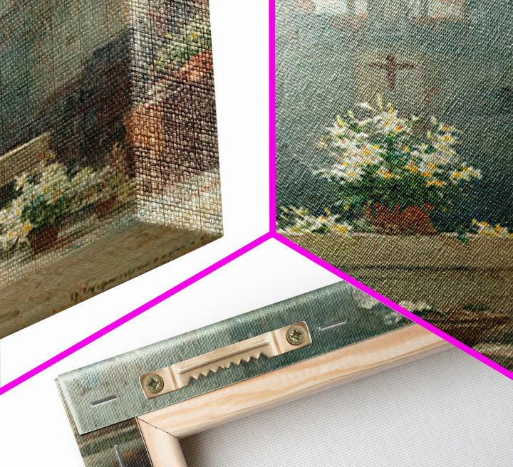Cathedral Serenity – Framed Canvas Print – Christian Wall Art – Christian Art Canvas – Vintage Christian Art – Christian Painting – Christi