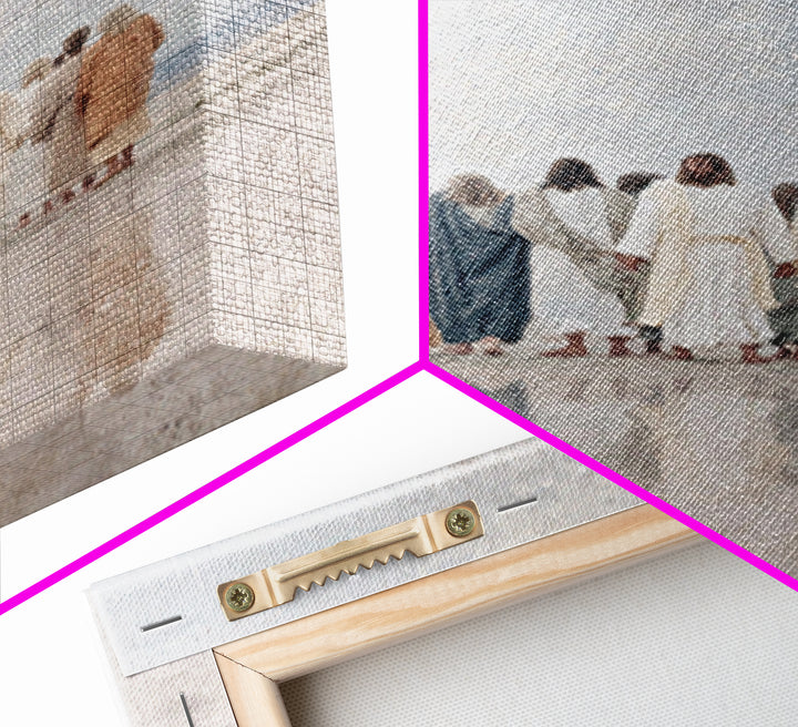 Morning Discipleship | Framed Canvas Print | Christian Art Canvas | Jesus Painting | Christian Wall Art | Christian Gift Ideas | Christian