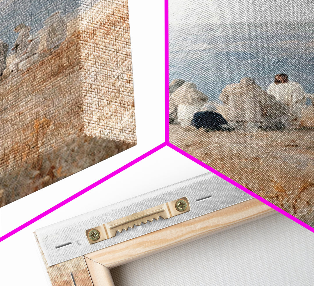 Gathering In Grace – Framed Canvas Print – Christian Wall Art – Christian Art Canvas – Jesus Painting – Christian Art – Christian Decor