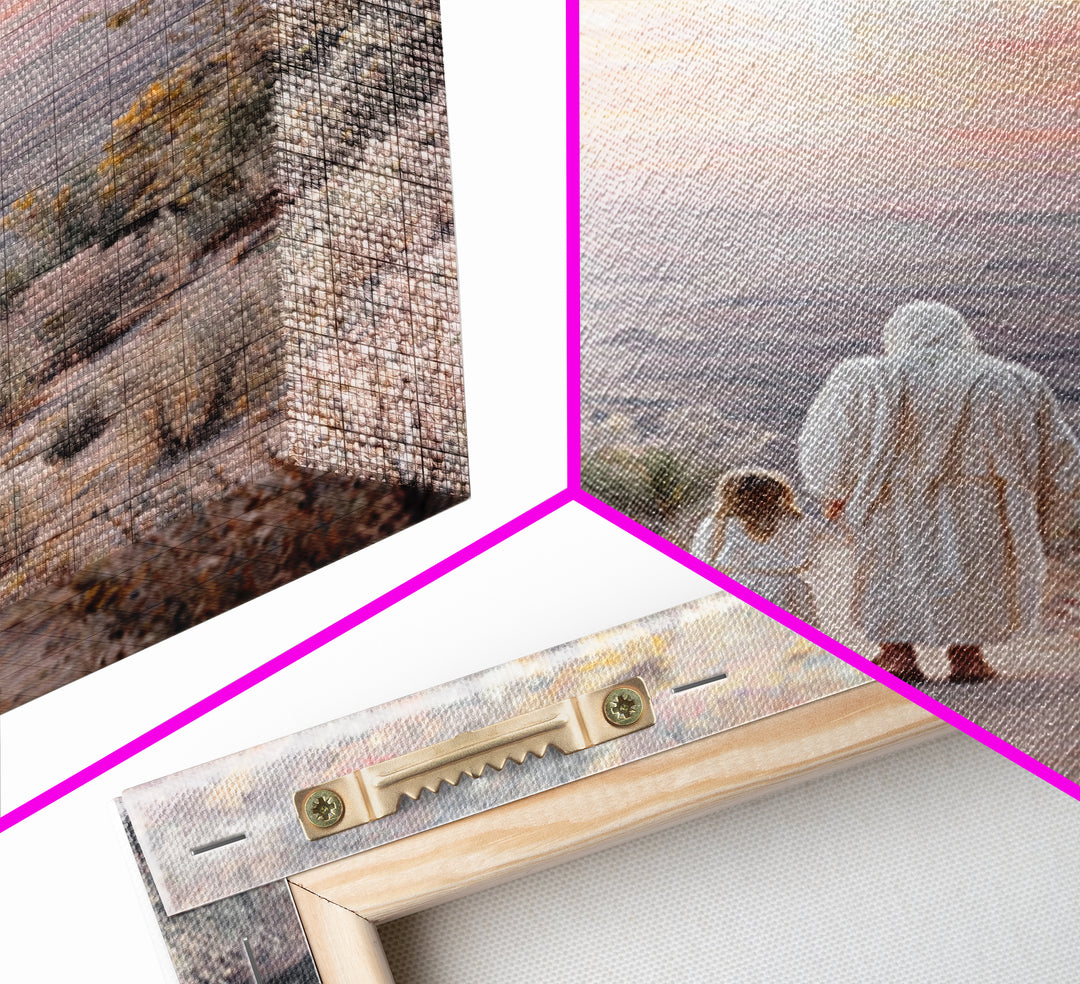 Guided By Heaven – Framed Canvas Print – Christian Wall Art – Christian Art Canvas – Christian Painting – Unique Christian Art – Jesus Art