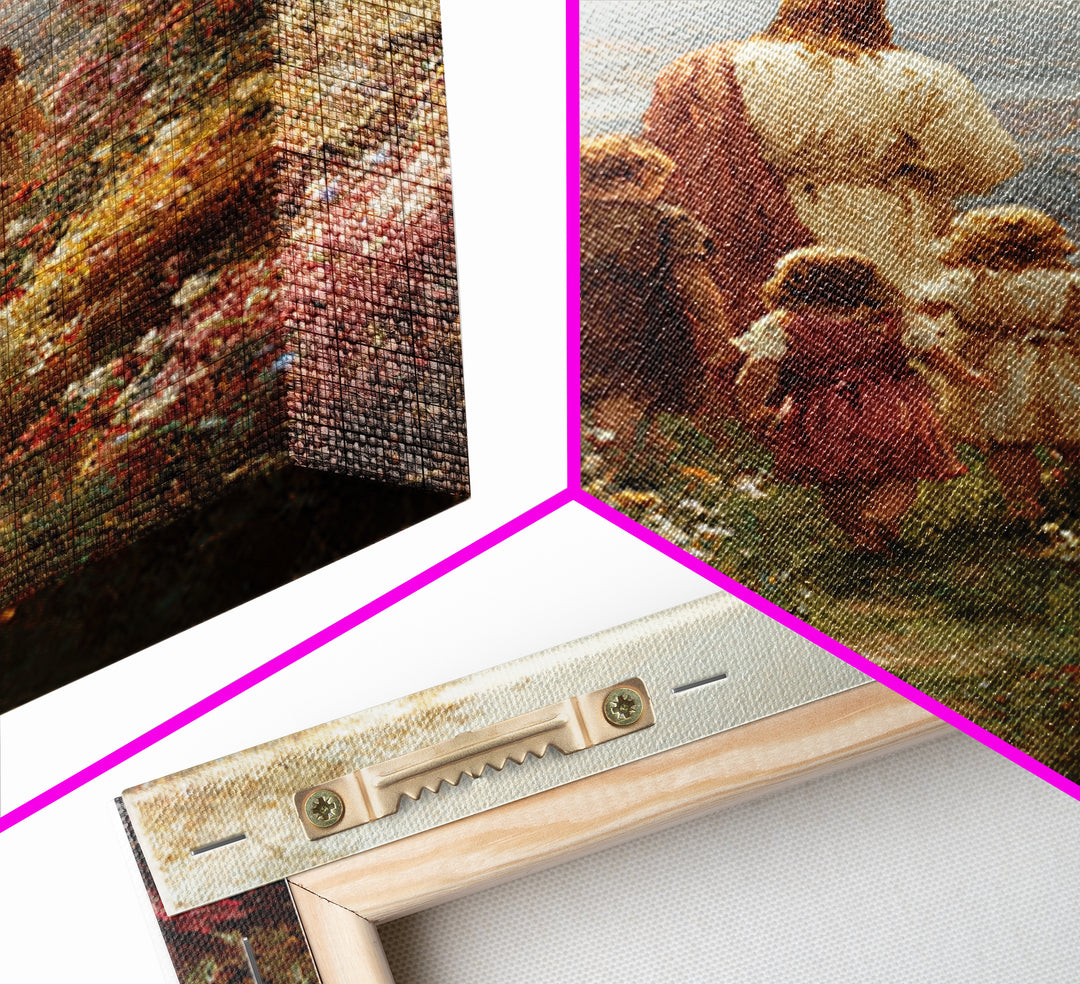 Garden Of Promise – Framed Canvas Print – Christian Art Canvas – Christian Wall Art – Jesus Painting – Christian Decor – Christian Art