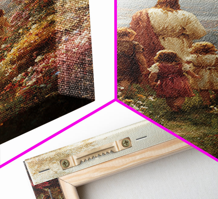 Garden Of Promise – Framed Canvas Print – Christian Art Canvas – Christian Wall Art – Jesus Painting – Christian Decor – Christian Art