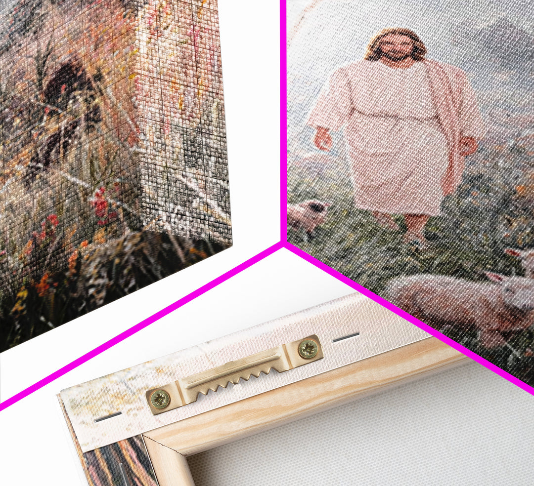 Dawn Shepherd Light, Framed Canvas Print, Christian Art Print, Jesus Art Print, Christian Wall Art, Unique Christian Art, Christian Christm