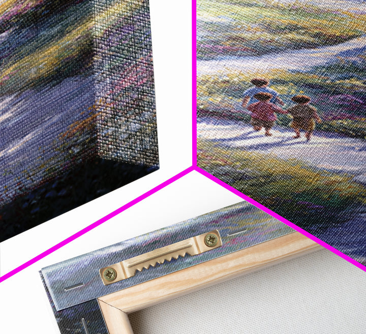 Path Of Peace – Framed Canvas Print – Christian Wall Art – Jesus Painting – Christian Art Canvas – Pastoral Scenery – Christian Decor For H