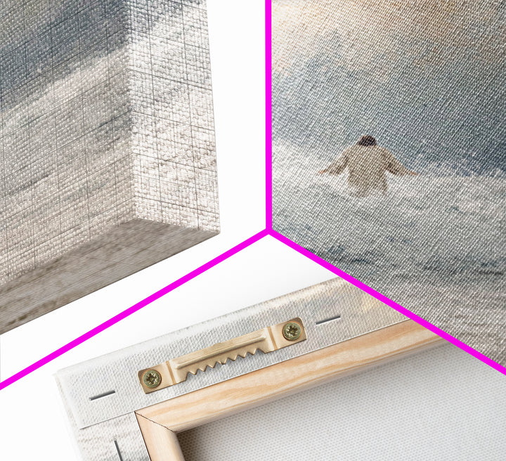 Harbor Of Faith | Framed Canvas Print | Christian Art Gift | Christian Canvas Wall Art | Jesus Paintings | Subtle Christian Paintings | Chr