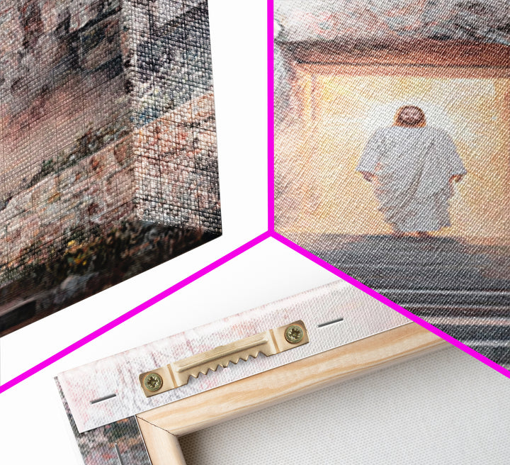 Risen Glory, Framed Canvas Print, Jesus Painting, Christian Wall Art, Christian Art Canvas, Christian Christmas Art, Christian Gift Ideas