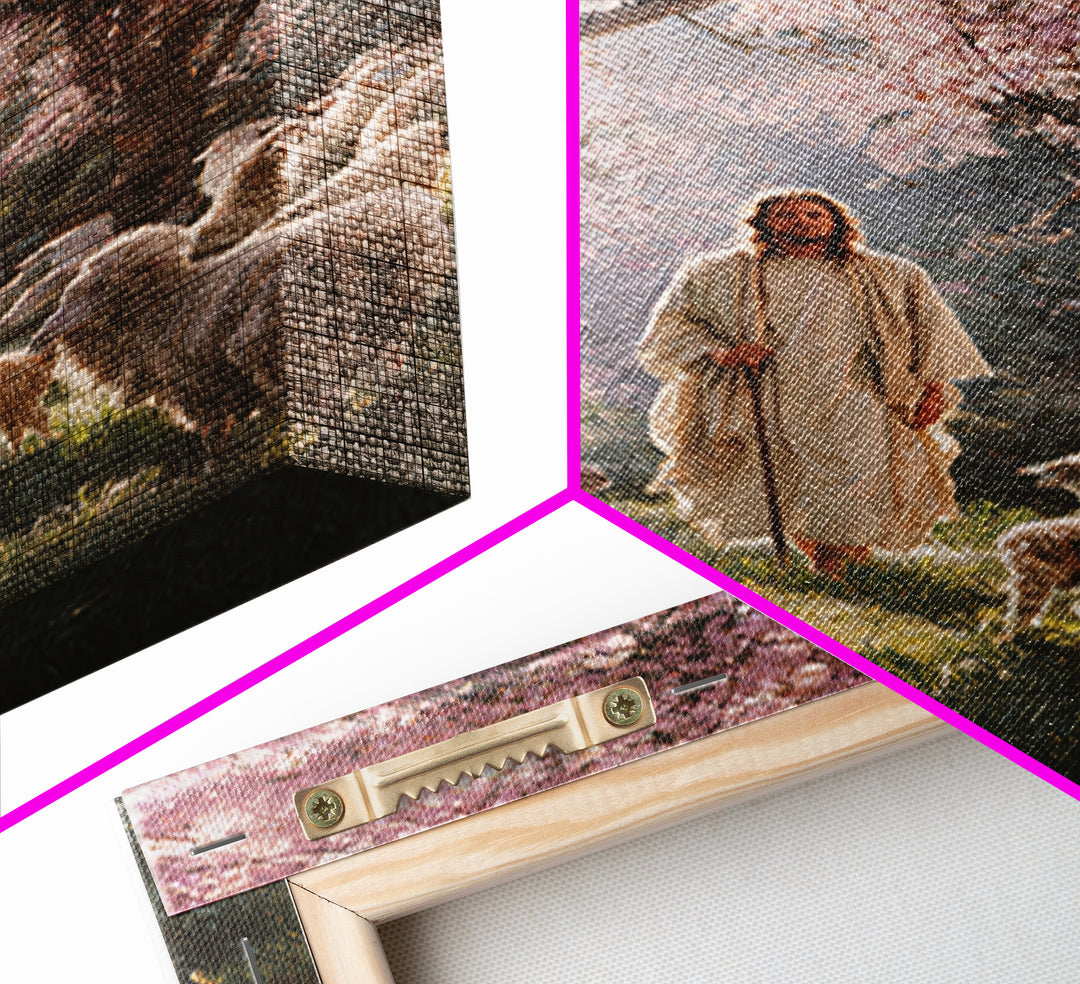 Blossoms Of Mercy – Framed Canvas Print – Christian Wall Art – Jesus Painting – Christian Art Canvas – Christian Decor – Large Christian Ar