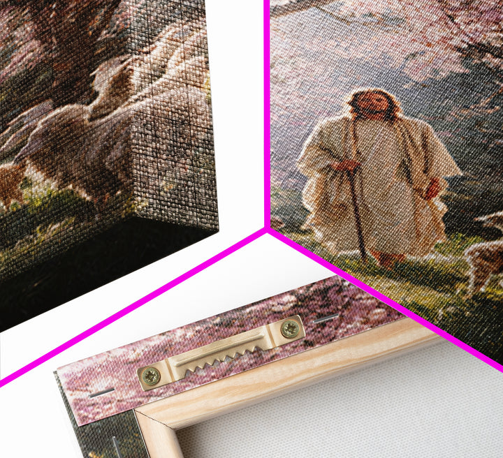 Blossoms Of Mercy – Framed Canvas Print – Christian Wall Art – Jesus Painting – Christian Art Canvas – Christian Decor – Large Christian Ar