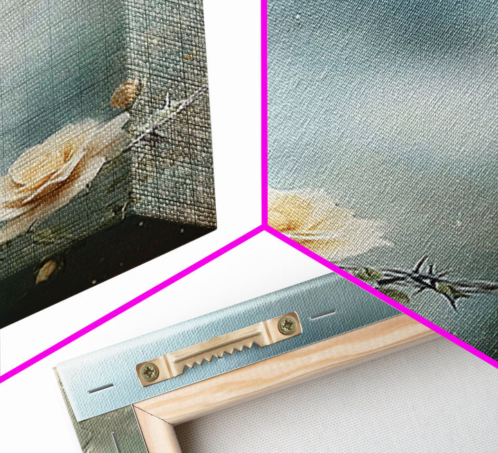Thornborn Beauty – Framed Canvas Print – Christian Art Canvas – Christian Wall Art – Christian Art Painting – Christian Decor – Modern Chri