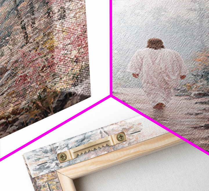 Silent Trail Mercy | Framed Canvas Print | Christian Wall Art | Subtle Christian Art | Christian Art Canvas | Jesus Painting | Christian De
