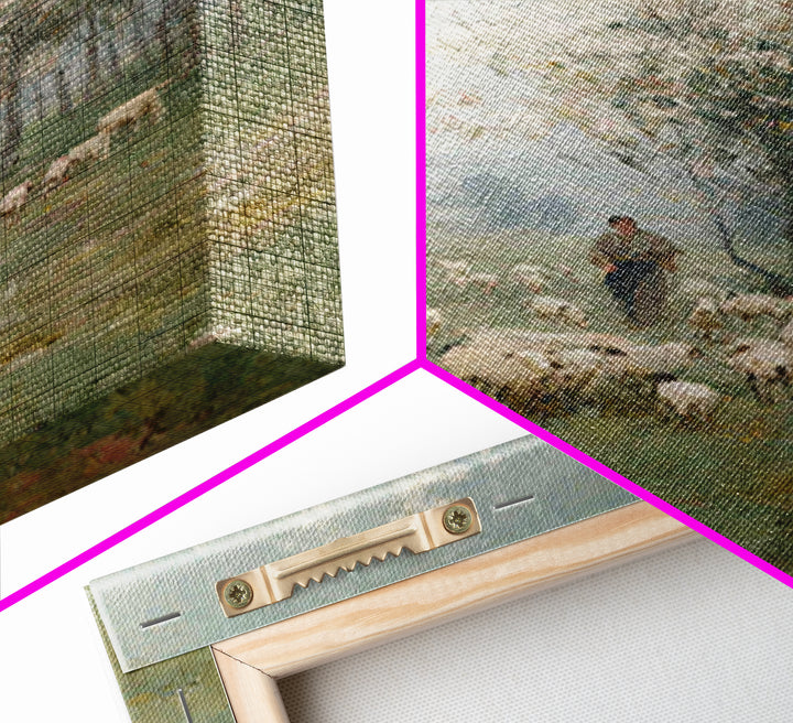 Spring Meadow Guide – Framed Canvas Print – Christian Art Canvas – Christian Painting – Christian Wall Art – Christian Gift – Subtle Christ