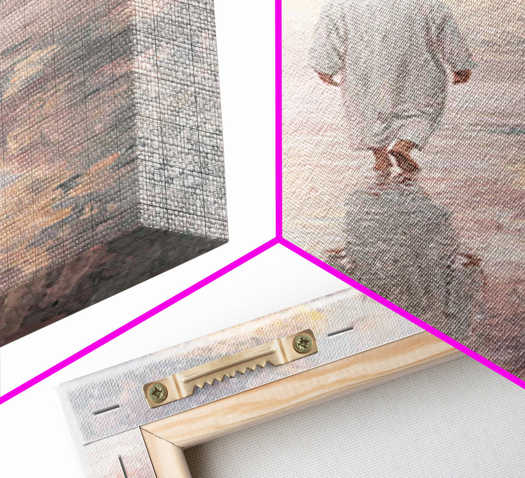 Gentle Horizon | Framed Canvas Print | Christian Art Canvas | Christian Wall Art | Jesus Painting | Subtle Christian Art